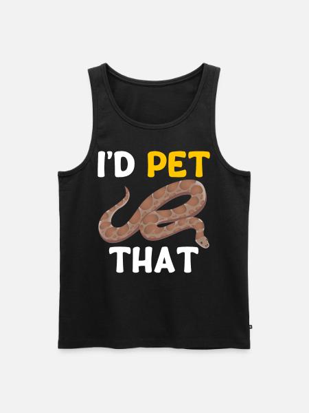 Kenya Sand Boa Snake Owner - Men's Premium Organic Tank Top - black
