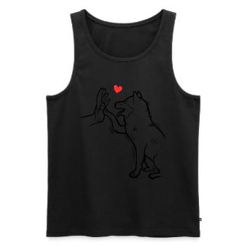 Shiba Doux Shiba Inu Amour Shiba Inu - Débardeur bio Premium Homme - noir - Devant - Michal (187cm)