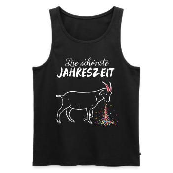 Konfetti Karneval Fasching Fasnacht 5. Jahreszeit - Männer Premium Bio Tank Top - Schwarz - Vorne - Michal (187cm)