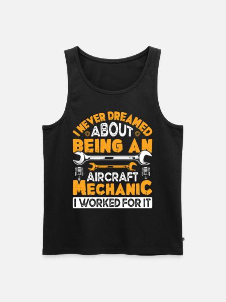 Love Airplane aviation - Men's Premium Organic Tank Top - black