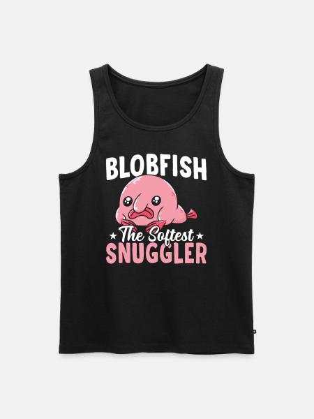 Blobfish Softest Snuggler Blobfishes Owners - Men's Premium Organic Tank Top - black