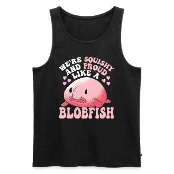 Stolz Wie Ein Blobfish-besitzer Blobfishes Lover - Männer Premium Bio Tank Top - Schwarz - Vorne - AI Model Male 178 light (178cm)