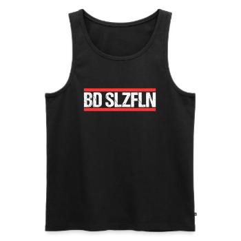 Bad Salzuflenerin Bad Salzuflener Bad Salzuflen - Männer Premium Bio Tank Top - Schwarz - Vorne - AI Model Male 178 light (178cm)