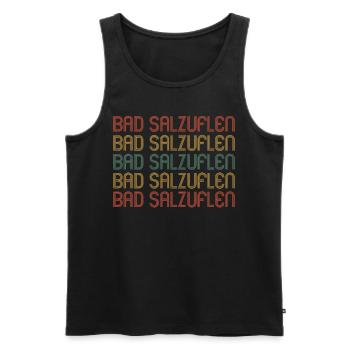 Bad Salzuflenerin Bad Salzuflener Bad Salzuflen - Männer Premium Bio Tank Top - Schwarz - Vorne - AI Model Male 178 light (178cm)