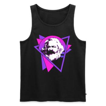 Socialist Socialism Communist Communism - Men's Premium Organic Tank Top - black - Front - AI Model Male 178 light (178cm)