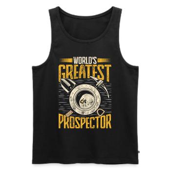 Gold prospectors, gold diggers, gold seekers - Men's Premium Organic Tank Top - black - Front - AI Model Male 178 light (178cm)