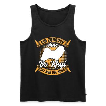 Ohne meinen Do Khyi Tibetmastiff Tibetdogge - Männer Premium Bio Tank Top - Schwarz - Vorne - Michal (187cm)