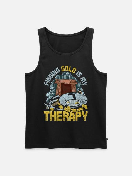 Goldschürfer Goldgräber Goldsucher - Männer Premium Bio Tank Top - Schwarz