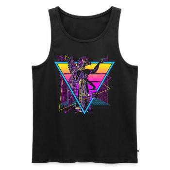 Anunnaki Ancient Sumerians Babylonians Assyrians - Men's Premium Organic Tank Top - black - Front - AI Model Male 178 light (178cm)