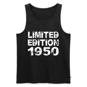 Limited Edition 1950 Geburtstag 1950 Geburtstag - Männer Premium Bio Tank Top - Schwarz - Vorne - Michal (187cm)