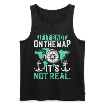 Cartographers - Men's Premium Organic Tank Top - black - Front - Michal (187cm)