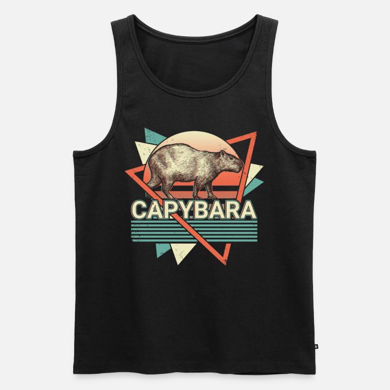 Chupacabra Krypto Kryptozoologie Retro - Männer Premium Bio Tank Top - Schwarz