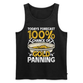 Gold prospectors Gold diggers Gold seekers - Men's Premium Organic Tank Top - black - Front - AI Model Male 178 light (178cm)