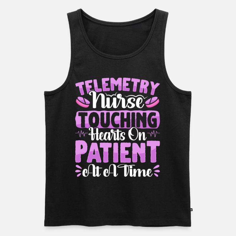 Nursing Assistent Design - Männer Premium Bio Tank Top - Schwarz