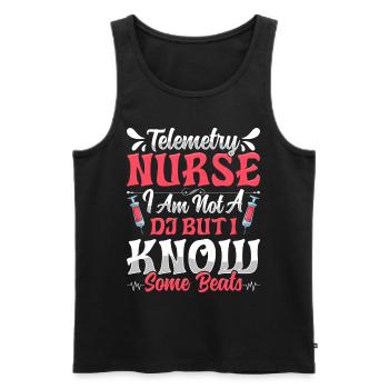 Nursing Assistant Design - Men's Premium Organic Tank Top - black - Front - Michal (187cm)