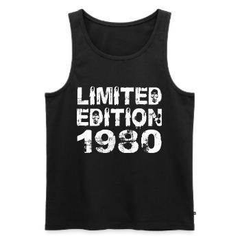 Limited Edition 1980 Birthday 1980 Birthday - Men's Premium Organic Tank Top - black - Front - Michal (187cm)