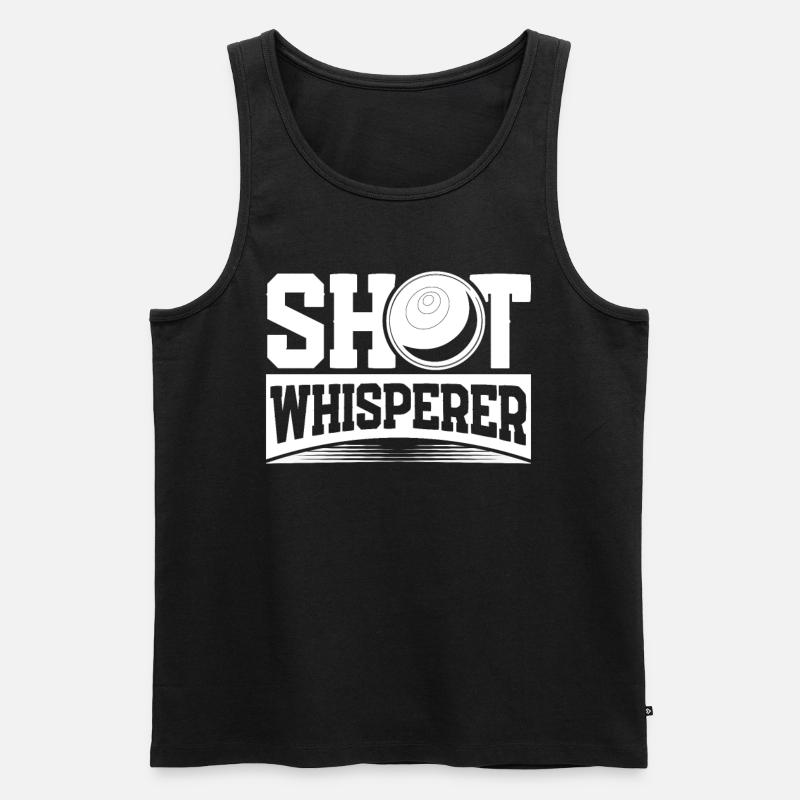 Kugelstoßen Kugelstoß Kugelstoßer - Männer Premium Bio Tank Top - Schwarz