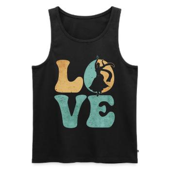 Belly Dancer Belly Dance - Men's Premium Organic Tank Top - black - Front - Michal (187cm)