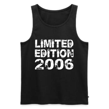 Limited Edition 2006 Birthday 2006 Birthday - Men's Premium Organic Tank Top - black - Front - Michal (187cm)