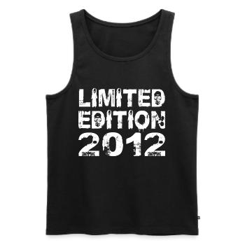 Limited Edition 2012 Birthday 2012 Birthday - Men's Premium Organic Tank Top - black - Front - Michal (187cm)
