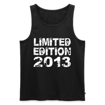 Edition Limitée 2013 Anniversaire 2013 Anniversaire - Débardeur bio Premium Homme - noir - Devant - Michal (187cm)