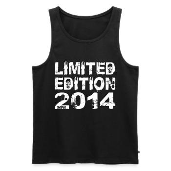 Edition Limitée 2014 Anniversaire 2014 Anniversaire - Débardeur bio Premium Homme - noir - Devant - Michal (187cm)