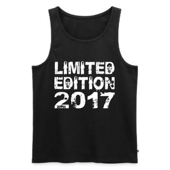 Limited Edition 2017 Birthday 2017 Birthday - Men's Premium Organic Tank Top - black - Front - Michal (187cm)