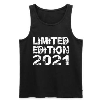 Limited Edition 2021 Birthday 2021 Birthday - Men's Premium Organic Tank Top - black - Front - Michal (187cm)