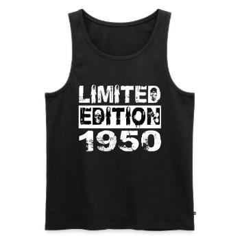Limited Edition 1950 Geburtstag 1950 Geburtstag - Männer Premium Bio Tank Top - Schwarz - Vorne - Michal (187cm)