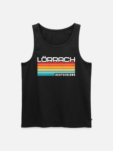 Lörracherin Lörracher Lörrach - Männer Premium Bio Tank Top - Schwarz