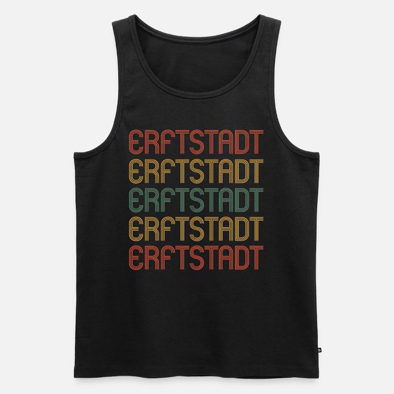 Erftstadterin Erftstadter Erftstadt - Männer Premium Bio Tank Top - Schwarz