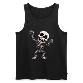 Design d’Halloween effrayant pour la prochaine fête - Débardeur bio Premium Homme - noir - Devant - Michal (187cm)