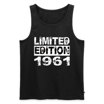 Limited Edition 1961 Birthday 1961 Birthday - Men's Premium Organic Tank Top - black - Front - Michal (187cm)