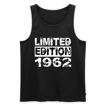 Limited Edition 1962 Geburtstag 1962 Geburtstag - Männer Premium Bio Tank Top - Schwarz - Vorne - Michal (187cm)