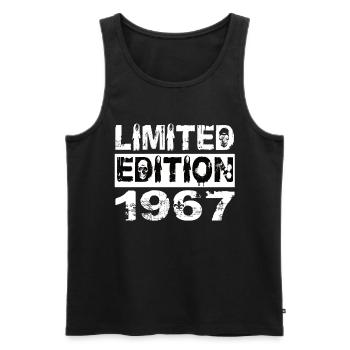 Édition limitée 1967 Anniversaire 1967 Anniversaire - Débardeur bio Premium Homme - noir - Devant - Michal (187cm)