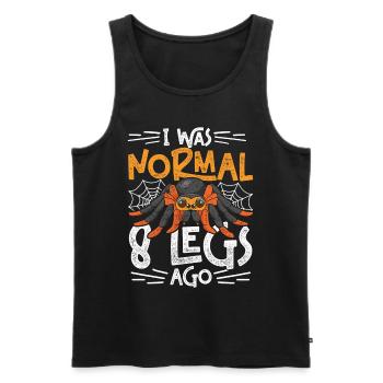 Tarantula I Was Normal 8 Legs Ago - Men's Premium Organic Tank Top - black - Front - AI Model Male 178 light (178cm)