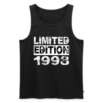Édition Limitée 1998 Anniversaire 1998 Anniversaire - Débardeur bio Premium Homme - noir - Devant - Michal (187cm)