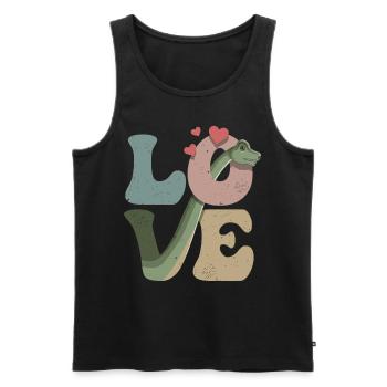 Brachiosaurus Dinosaur Dino - Men's Premium Organic Tank Top - black - Front - AI Model Male 178 light (178cm)