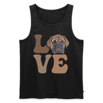 Bullmastiff Dog - Men's Premium Organic Tank Top - black - Front - Michal (187cm)