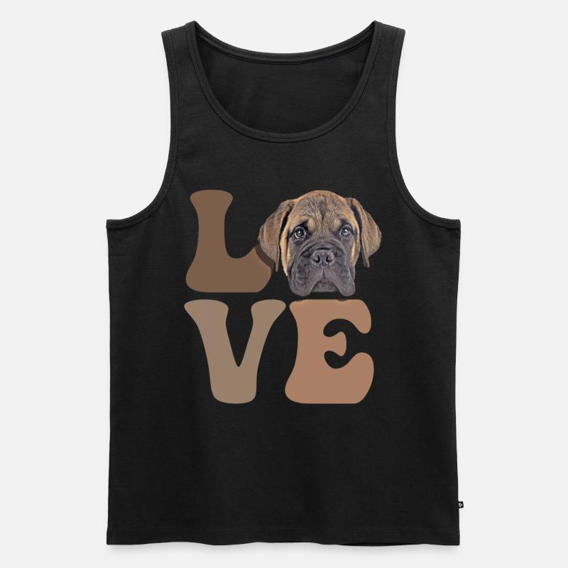 Bullmastiff Hund - Männer Premium Bio Tank Top - Schwarz