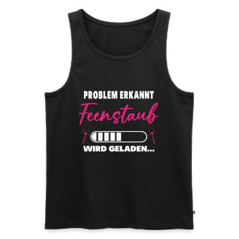 Problem erkannt Feenstaub wird geladen Fee Einhorn - Männer Premium Bio Tank Top - Schwarz - Vorne - Michal (187cm)
