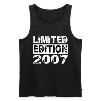 Limited Edition 2007 Birthday 2007 Birthday - Men's Premium Organic Tank Top - black - Front - Michal (187cm)