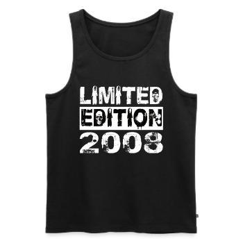 Limited Edition 2008 Geburtstag 2008 Geburtstag - Männer Premium Bio Tank Top - Schwarz - Vorne - AI Model Male 178 light (178cm)