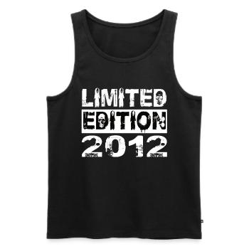 Limited Edition 2012 Birthday 2012 Birthday - Men's Premium Organic Tank Top - black - Front - Michal (187cm)