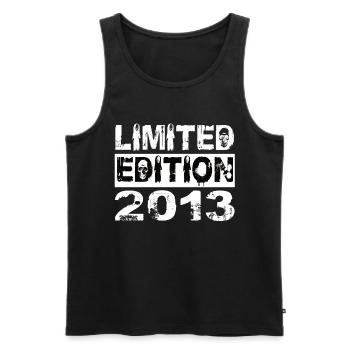 Limited Edition 2013 Birthday 2013 Birthday - Men's Premium Organic Tank Top - black - Front - Michal (187cm)
