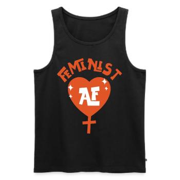 Feminist Feminist Af - Männer Premium Bio Tank Top - Schwarz - Vorne - Michal (187cm)