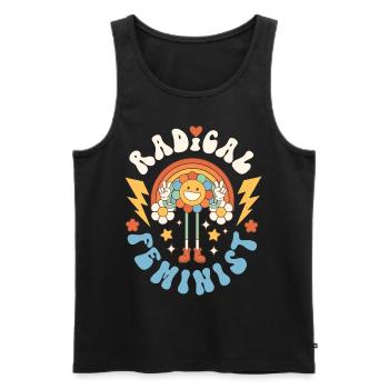 Feminist Radical Feminist - Men's Premium Organic Tank Top - black - Front - Michal (187cm)