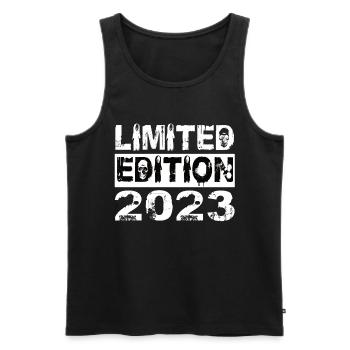 Limited Edition 2023 Geburtstag 2023 Geburtstag - Männer Premium Bio Tank Top - Schwarz - Vorne - Michal (187cm)