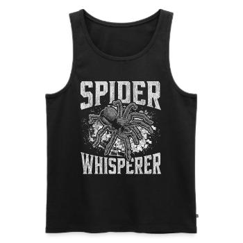 Spider, Spider, Tarantula, Arachnid, Spider, Whisperer - Men's Premium Organic Tank Top - black - Front - AI Model Male 178 light (178cm)