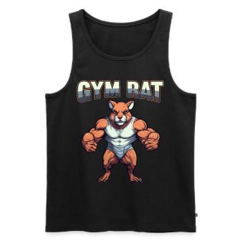 Gym Council Bodybuilding Weight Training Fun Fitness - Men's Premium Organic Tank Top - black - Front - Michal (187cm)